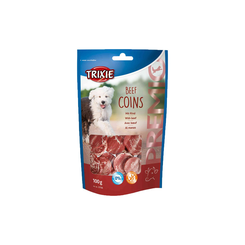Trixie poslastica za pse premio beef coins 100g