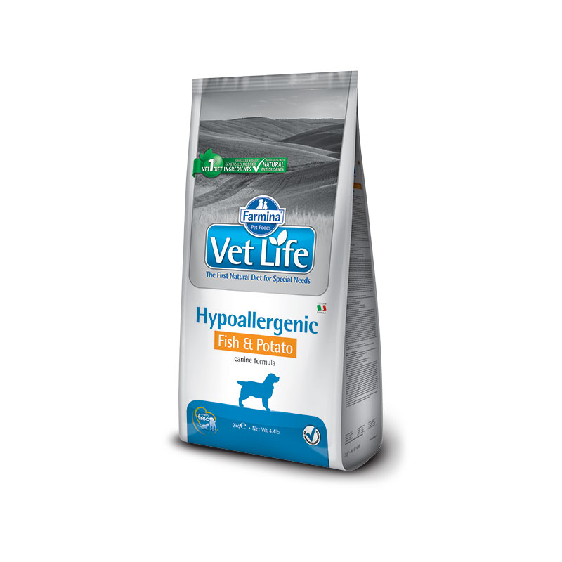 Vet life dog HypoAllergenic Fish&Potato 12kg