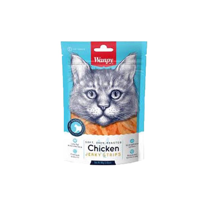 Wanpy soft chicken jerky strips