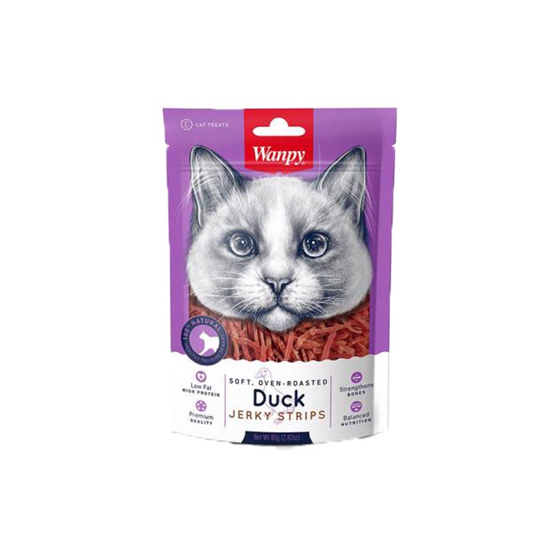 Wanpy soft duck jerky strips 