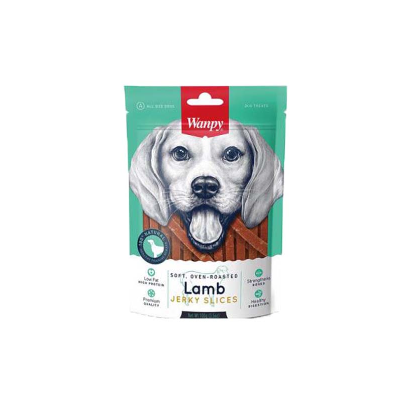 Wanpy soft lamb jerky slices 100g